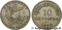 BOLIVIE 10 Centavos 1892 Heaton TB 