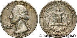 ÉTATS-UNIS D AMÉRIQUE 1/4 Dollar Georges Washington 1955 Denver