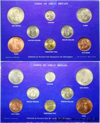 ROYAUME-UNI Série 8 monnaies 1963 