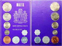 MALTE Série  8 monnaies 1972 