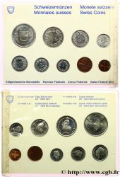 SUISSE Série FDC 9 Monnaies 1974 