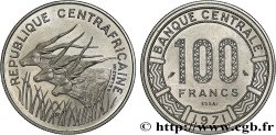 CENTRAL AFRICAN REPUBLIC Essai de 100 Francs 1971 Paris