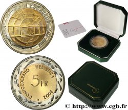 SWITZERLAND 5 Francs Proof 400e anniversaire de l’Escalade 2002 Berne - B
