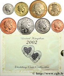UNITED KINGDOM Séries Proof 8 monnaies - Collection de mariage 2002 