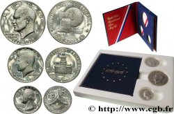 ÉTATS-UNIS D AMÉRIQUE Série proof  3 monnaies - Bicentenaire de la Déclaration de l’indépendance 1976 San Francisco