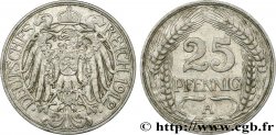 DEUTSCHLAND 25 Pfennig Empire aigle impérial 1912 Berlin
