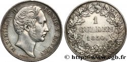 ALEMANIA - BAVIERA 1 Gulden Maximilien II 1850 