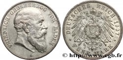 GERMANY - GRAND DUCHY OF BADEN - FREDERICK I 5 Mark  1907 Karlsruhe