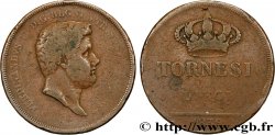 ITALY - KINGDOM OF TWO SICILIES 10 Tornesi Ferdinand II second portrait 1839 