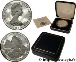 GIBRALTAR 1 Crown Proof Elisabeth II / 80e anniversaire de la reine mère 1980  BE 