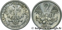 POLOGNE 2 Zlote aigle 1958 Varsovie SUP 
