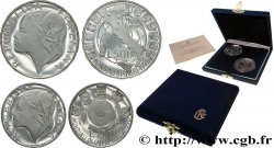 ITALIEN Coffret proof 500 Lire BE Coupe du Monde de Football 1990 - 2 monnaies 1989 Rome - R Polierte Platte 