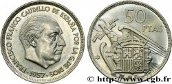 ESPAGNE 50 Pesetas Francisco Franco (71 dans l’étoile) 1957 Madrid
