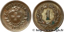 SVIZZERA  1 Centime (Rappen) Croix Suisse 1921 Berne