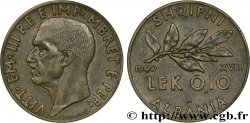 ALBANIE 0,10 Lek Victor-Emmanuel III 1940 Rome SUP/SPL 