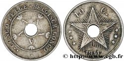 CONGO BELGA 10 Centimes monogramme A (Albert) couronné 1911 
