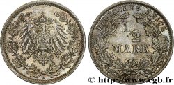 ALEMANIA 1/2 Mark Empire aigle impérial 1906 Berlin