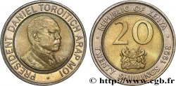KENIA 20 Shillings Président Daniel Arap Moi 1998 