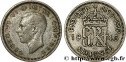 ROYAUME-UNI 6 Pence Georges VI 1945 