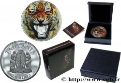 TANZANIE 1500 Shillings Proof Tigre Royal du Bengale 2017  FDC 