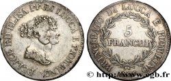 ITALY - PRINCIPALTY OF LUCCA AND PIOMBINO - FELIX BACCIOCHI AND ELISA BONAPARTE 5 Franchi - Moyens bustes 1805 Florence