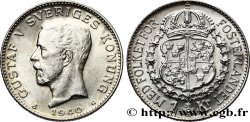 SUÈDE 1 Krona Gustave V 1940 