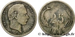 DANEMARK - ROYAUME DU DANEMARK - CHRISTIAN IX 25 Ore 1874 Copenhague