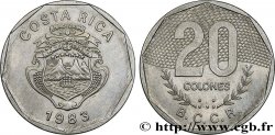 COSTA RICA 20 Colones emblème, émission du Banco Central de Costa Rica (BCCR) 1983 