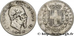 ITALIE 5 Lire Victor Emmanuel II 1878 Rome