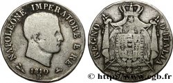 ITALIE - ROYAUME D ITALIE - NAPOLÉON Ier 5 Lire Napoléon Empereur et Roi d’Italie  1810 Bologne - B