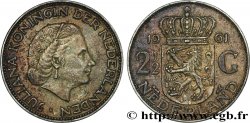 PAYS-BAS 2 1/2 Gulden Juliana 1961 Utrecht