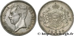 BELGIQUE 20 Franken (Francs) Albert Ier légende Flamande 1934 