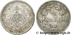 ALLEMAGNE 1/2 Mark Empire aigle impérial 1906 Berlin