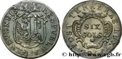 SUISSE - RÉPUBLIQUE DE GENÈVE 6 Sols 1765  TTB 
