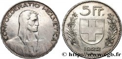 SCHWEIZ 5 Francs Berger 1922 Berne