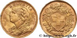 GOLD, PALLADIUM & PLATINUM INVESTMENT 20 Francs or  Vreneli   1935 Berne AU 