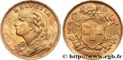 OR, PALLADIUM ET PLATINE INVESTISSEMENT 20 Francs  Vreneli   1935 Berne