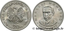 POLOGNE 20 Zlotych aigle / Marceli Novotko 1974 Varsovie