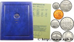 NETHERLANDS Série proof 5 monnaies + 1 jeton 1984 