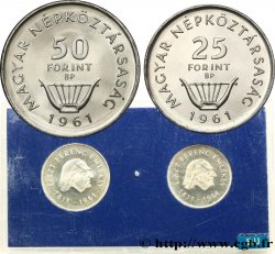 HUNGRíA Série Proof - 2 monnaies - Forint 150e anniversaire naissance de Ferenc (Franz) Liszt 1961 Budapest