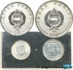 HUNGARY Série FDC - 2 monnaies - Ignác Semmelweis 1968 Budapest