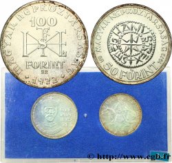 HONGRIE Série Proof - 2 monnaies - Forint St Stephan 1972 