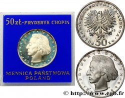 POLONIA 50 Zlotych Proof Frédéric Chopin 1972 Varsovie