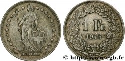 SUISSE 1 Franc Helvetia 1945 Berne