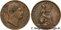REGNO UNITO 1 Farthing Guillaume IV / Britannia 1835 