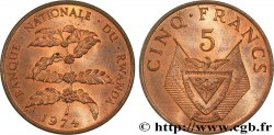 RUANDA 5 Francs 1974 
