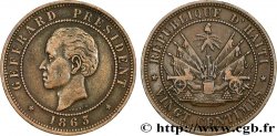 HAÏTI 20 Centimes président Geffrard 1863 Heaton