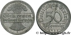 DEUTSCHLAND 50 Pfennig gerbe de blé “sich regen bringt segen“ 1921 Berlin - A