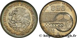 MÉXICO 25 Pesos Proof coupe du Monde de football 1986 1986 