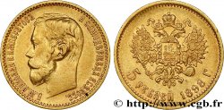RUSSLAND 5 Roubles Nicolas II 1898 Saint-Petersbourg SS 